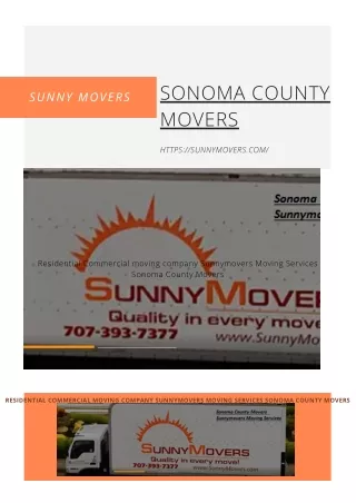 Sonoma County Movers