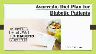 Ayurvedic Diet Plan for Diabetic Patients