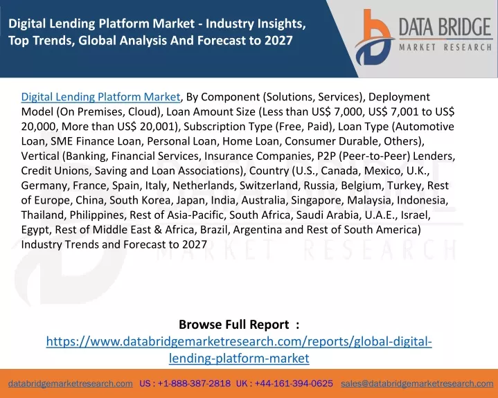 digital lending platform market industry insights