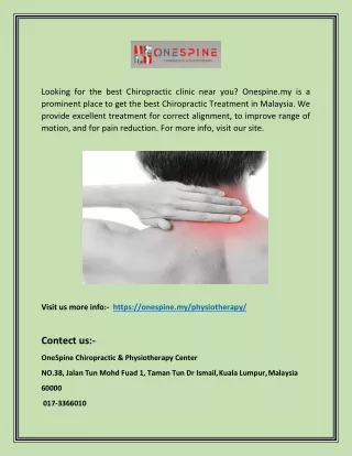 looking for the best chiropractic clinic near