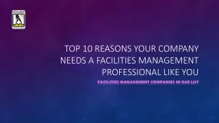 facility management companies in UAE | facility management companies in Dubai