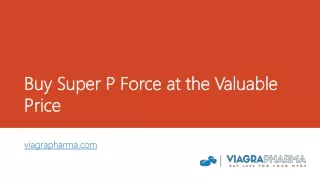 Buy Super P Force at the Valuable Price