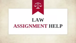 law assignment help