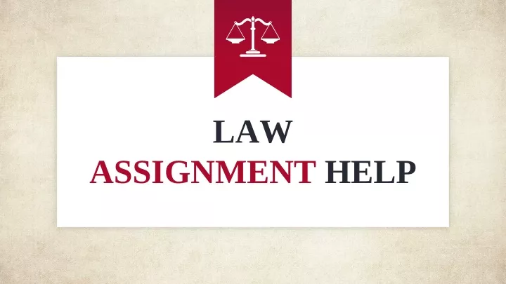 law assignment help