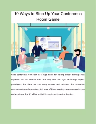 10 ways to step up your conference room game