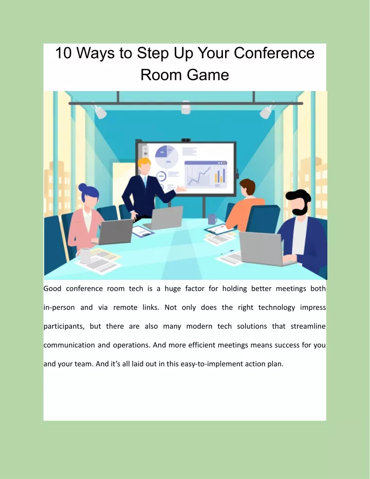 10 ways to step up your conference room game