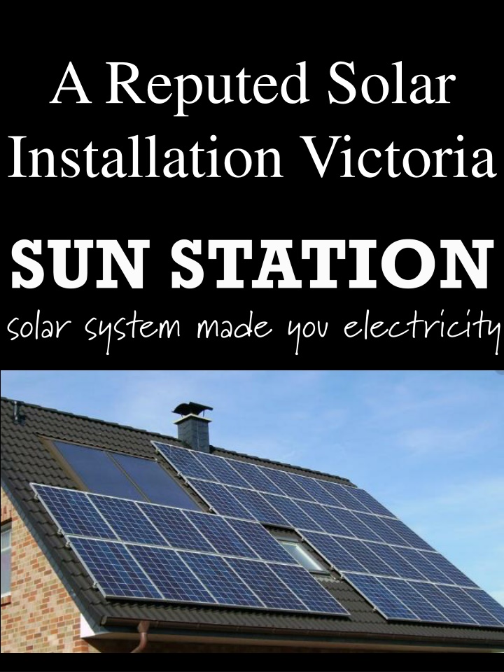a reputed solar installation victoria