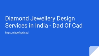 Diamond Jewellery Design Services in India - Dad Of Cad