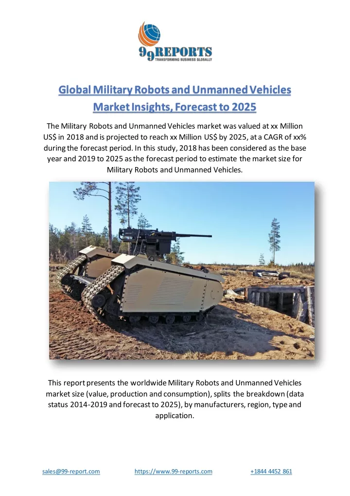 global military robots and unmanned vehicles