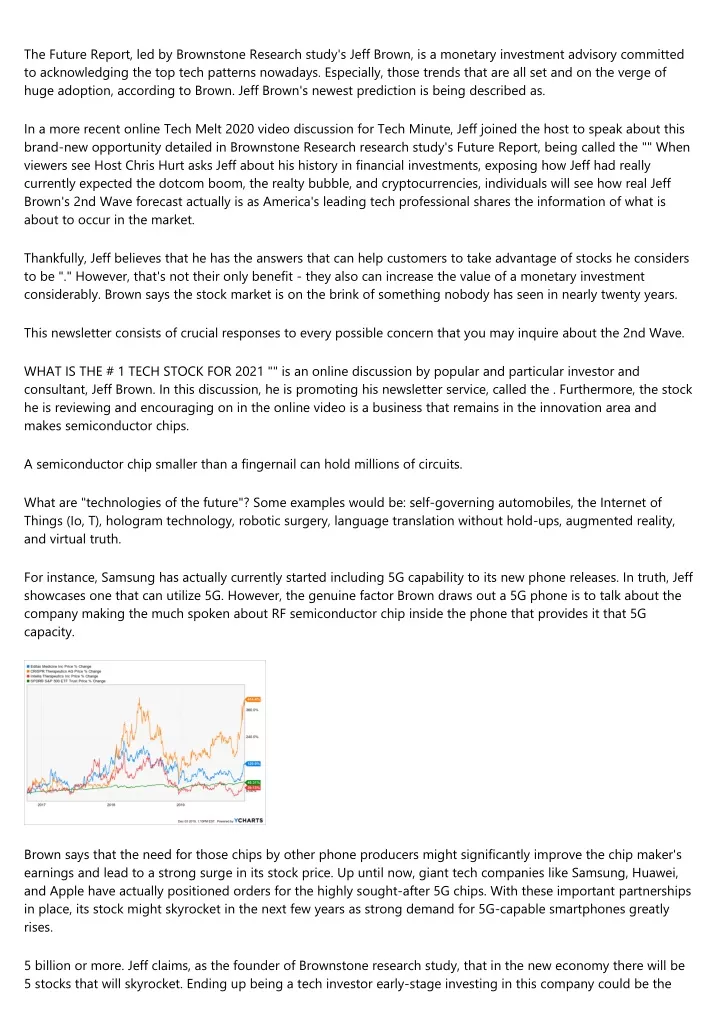 the future report led by brownstone research