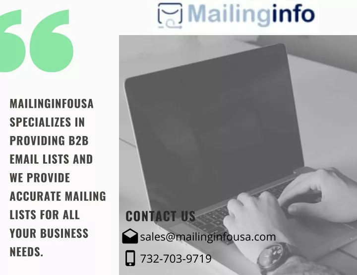 mailinginfousa specializes in providing b2b email
