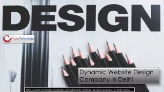 dynamic website design company in delhi
