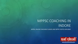 Mppsc coaching in indore