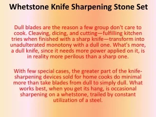 whetstone knife sharpening stone set