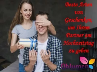 Beste Arten von Geschenken, um Ihrem Partner am Hochzeitstag zu geben