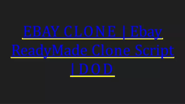 ebay clone ebay readymade clone script dod
