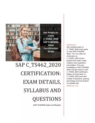 abstract get complete detail on c ts462 2020 exam