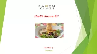 health ramen kit