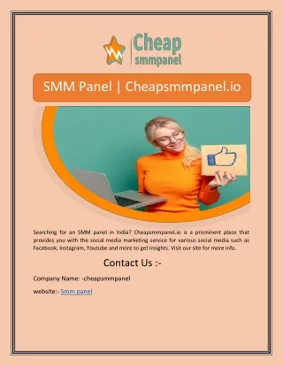 SMM Panel | Cheapsmmpanel.io