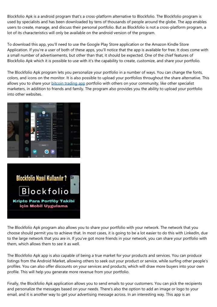 blockfolio apk is a android program that
