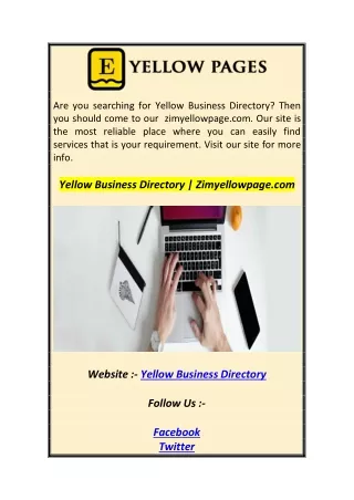 Yellow Business Directory Zimyellowpage.com