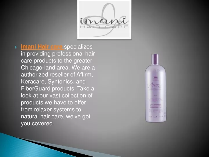 imani hair care specializes in providing