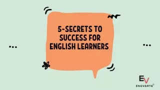 5 secrets to success for english learners