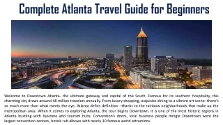 Complete Atlanta Travel Guide for Beginners