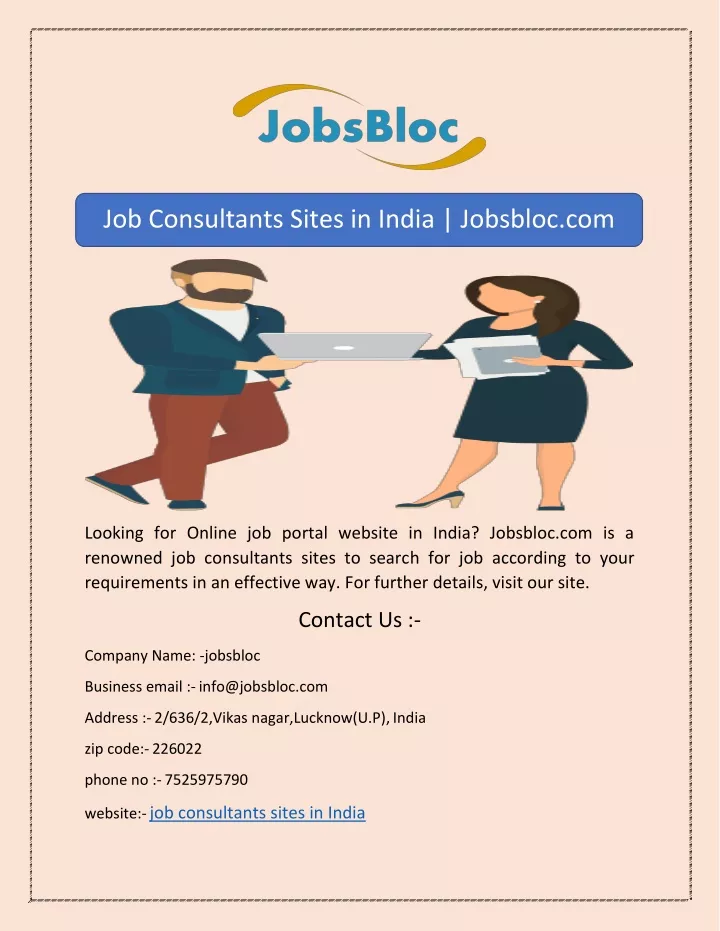 job consultants sites in india jobsbloc com