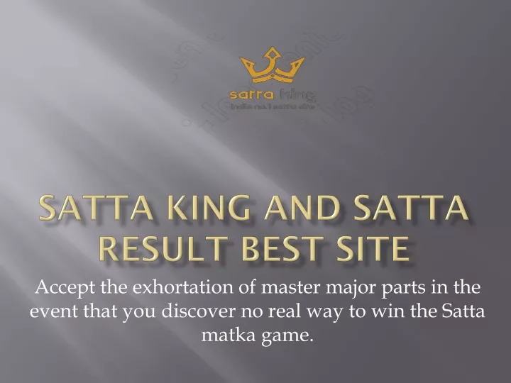 satta king and satta result best site