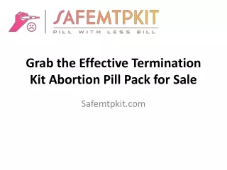 Grab the Effective Termination Kit Abortion Pill Pack