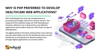 Why Is PHP Preferred To Develop Healthcare Web Applications?