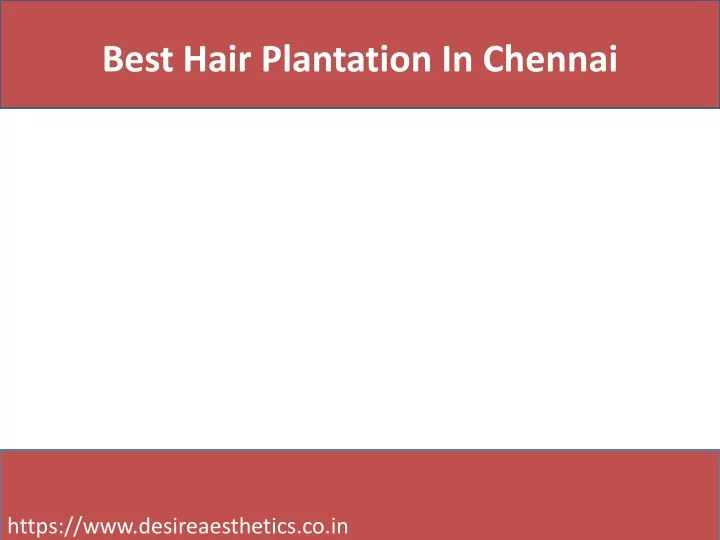 best hair plantation in chennai