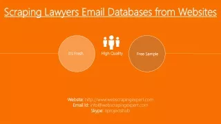 scraping lawyers email databases from websites