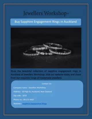 Buy Sapphire Engagement Rings in Auckland