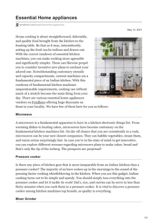 fyndhere.com-Essential Home appliances