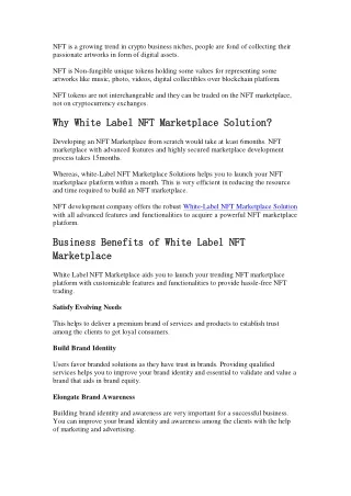nft is a growing trend in crypto business niches