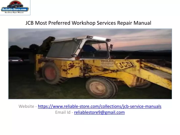 jcb most preferred workshop services repair manual