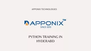 PYTHON TRAINING IN HYDERABD