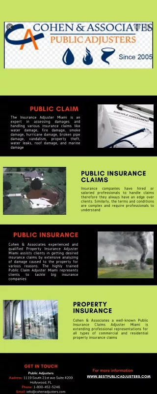 Public Insurance Claims Adjuster