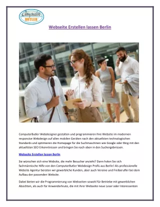 webseite erstellen lassen berlin