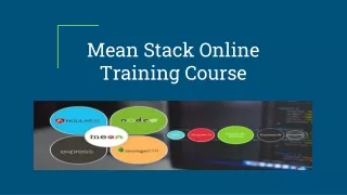 Mean Stack Online Training Course