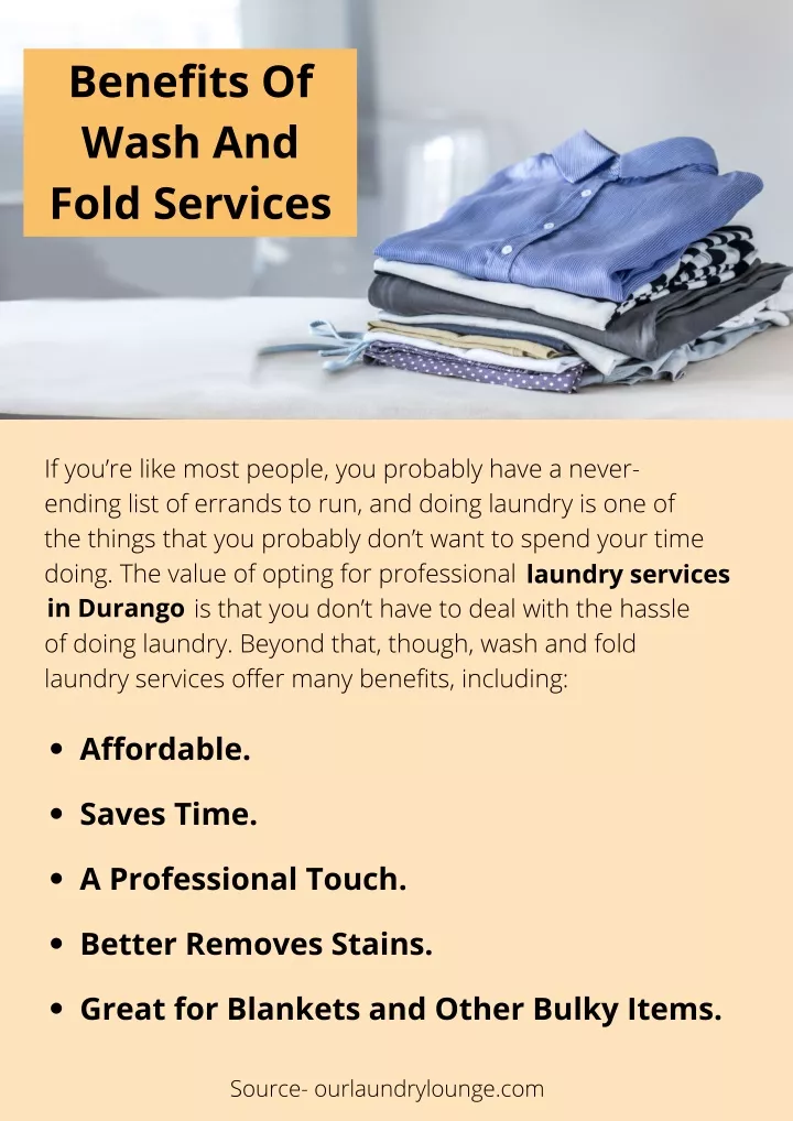 benefits of wash and fold services