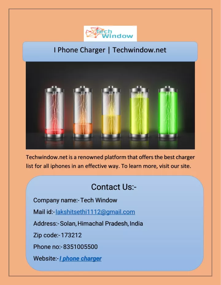 i phone charger techwindow net