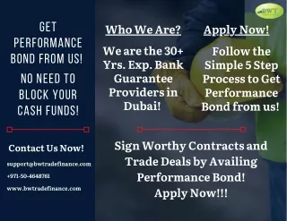 who we are we are the 30 yrs exp bank guarantee