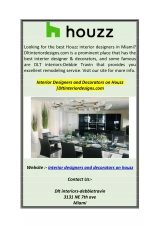 looking for the best houzz interior designers