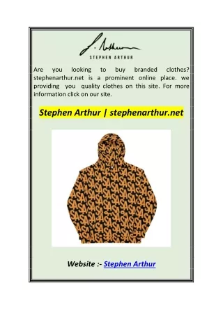 are stephenarthur net is a prominent online place