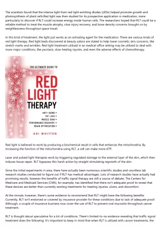 Red Light Therapy — The Well