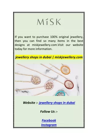 jewellery shops in dubai  miskjewellery 0