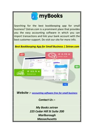 Best Bookkeeping App for Small Business  Zetran 0